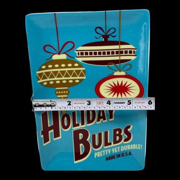 Boston Warehouse "Holiday Bulbs" Ornament Catch All Dish Retro Box 2006 - Picture 3 of 7